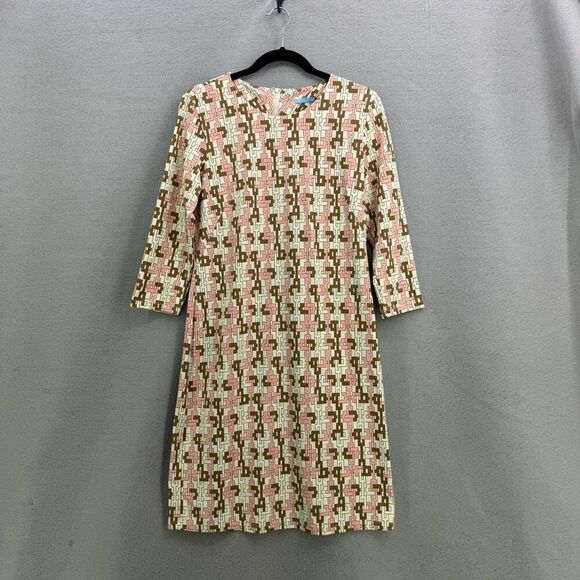 J. McLaughlin Womens Multicolor Sophia Islet Link Print Sheath Mini Dress Medium - Picture 1 of 10